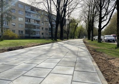 Manranga - Pagrindų paruošimas, takelio klojimo darbai. Žėručio g. Vilnius